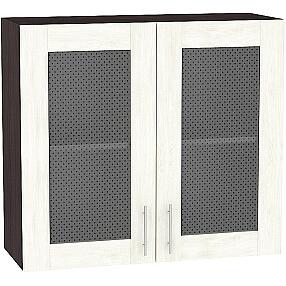 Шкаф верхний с 2-мя остекленными дверцами Лофт В 800 Nordic Oak-Венге