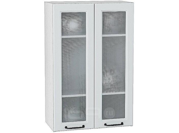 Шкаф верхний с 2-мя остекленными дверцами Ницца Blanco/Белый 920*600*318