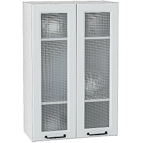 Шкаф верхний с 2-мя остекленными дверцами Ницца Blanco/Белый 920*600*318
