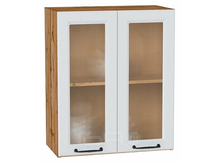 Шкаф верхний с 2-мя остекленными дверцами Ницца Blanco/Дуб Вотан 716*600*318