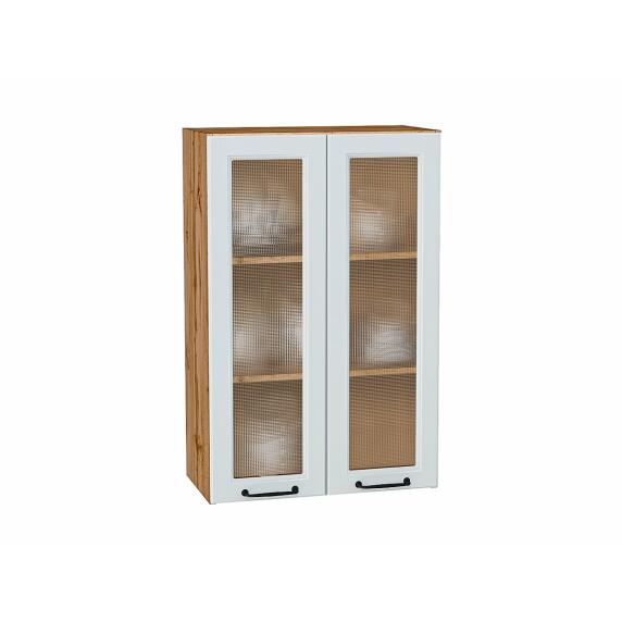 Шкаф верхний с 2-мя остекленными дверцами Ницца Blanco/Дуб Вотан 920*600*318