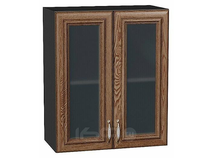 Шкаф верхний с 2-мя остекленными дверцами Шале Brown Dreamline Graphite 716*600*320