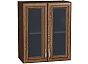 Шкаф верхний с 2-мя остекленными дверцами Шале Brown Dreamline Graphite 716*600*320