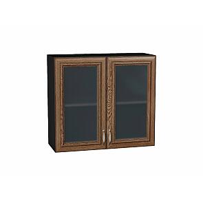 Шкаф верхний с 2-мя остекленными дверцами Шале Brown Dreamline