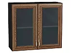 Шкаф верхний с 2-мя остекленными дверцами Шале Brown Dreamline Graphite 716*800*320