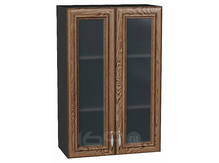 Шкаф верхний с 2-мя остекленными дверцами Шале Brown Dreamline Graphite 920*600*320