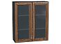 Шкаф верхний с 2-мя остекленными дверцами Шале Brown Dreamline Graphite 920*800*302