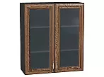 Шкаф верхний с 2-мя остекленными дверцами Шале Brown Dreamline Graphite 920*800*302