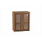 Шкаф верхний с 2-мя остекленными дверцами Шале Brown Dreamline Дуб Вотан 716*600*320 Шкаф верхний с 2-мя остекленными дверцами Шале Brown Dreamline Дуб Вотан 716*600*320