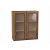Шкаф верхний с 2-мя остекленными дверцами Шале Brown Dreamline Дуб Вотан 920*800*302
