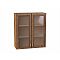 Шкаф верхний с 2-мя остекленными дверцами Шале Brown Dreamline Дуб Вотан 920*800*302 Шкаф верхний с 2-мя остекленными дверцами Шале Brown Dreamline Дуб Вотан 920*800*302