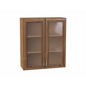 Шкаф верхний с 2-мя остекленными дверцами Шале Brown Dreamline Дуб Вотан 920*800*302