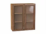 Шкаф верхний с 2-мя остекленными дверцами Шале Brown Dreamline Дуб Вотан 920*800*302