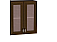 Шкаф верхний с 2-мя остекленными дверцами Шале В 600 Antico-Венге