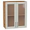 Шкаф верхний с 2-мя остекленными дверцами Сканди Cappuccino Softwood Дуб Вотан 716*600*320 Шкаф верхний с 2-мя остекленными дверцами Сканди Cappuccino Softwood Дуб Вотан 716*600*320