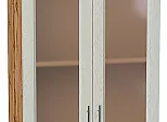 Шкаф верхний с 2-мя остекленными дверцами Сканди Cappuccino Softwood Дуб Вотан 716*600*320