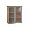 Шкаф верхний с 2-мя остекленными дверцами Сканди Grey Softwood Дуб Вотан 920*800*320 Шкаф верхний с 2-мя остекленными дверцами Сканди Grey Softwood Дуб Вотан 920*800*320