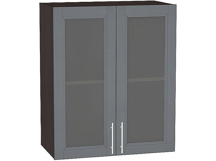 Шкаф верхний с 2-мя остекленными дверцами Сканди В 600 Graphite Softwood-Венге