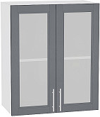 Шкаф верхний с 2-мя остекленными дверцами Сканди В 600 | 60 см