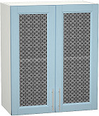 Шкаф верхний с 2-мя остекленными дверцами Сканди В 609 | 60 см