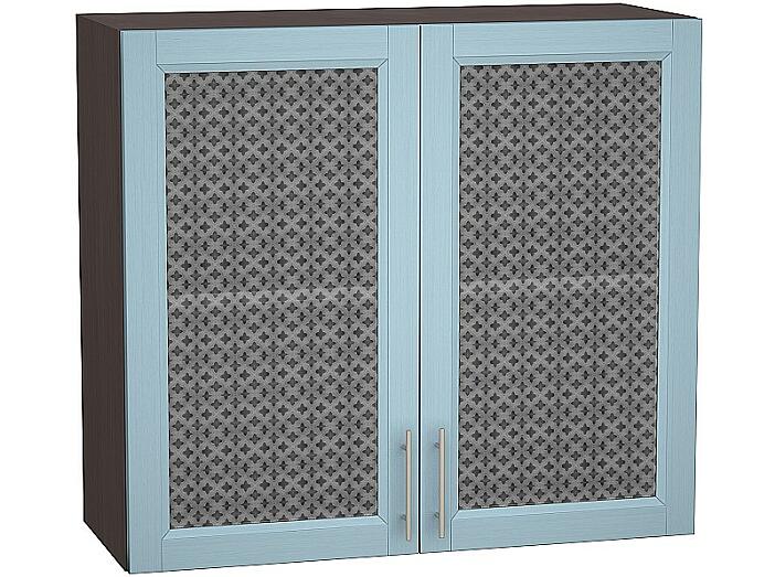 Шкаф верхний с 2-мя остекленными дверцами Сканди В 800 Sky Wood-Венге