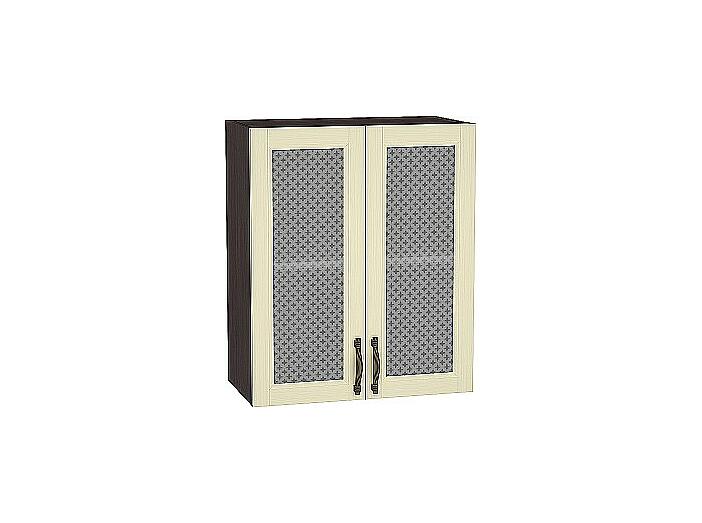 Шкаф верхний с 2-мя остекленными дверцами Сканди В 609 Ivory Wood-Венге