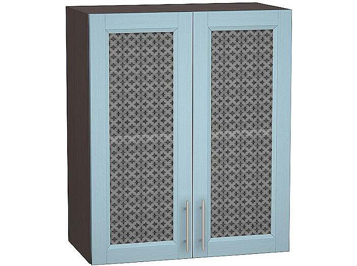 Шкаф верхний с 2-мя остекленными дверцами Сканди В 609 Sky Wood-Венге