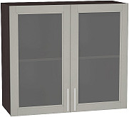 Шкаф верхний с 2-мя остекленными дверцами Сканди В 800 | 80 см