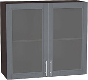 Шкаф верхний с 2-мя остекленными дверцами Сканди В 809 | 80 см