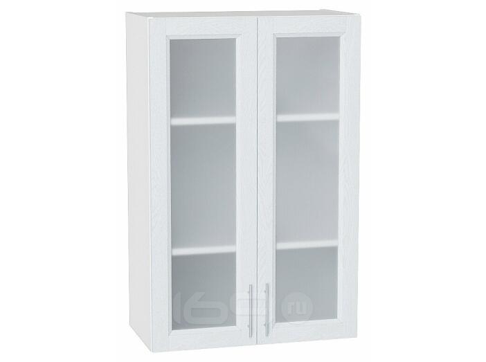 Шкаф верхний с 2-мя остекленными дверцами Сканди White Softwood/Белый 920*600*320