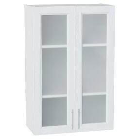 Шкаф верхний с 2-мя остекленными дверцами Сканди White Softwood/Белый 920*600*320