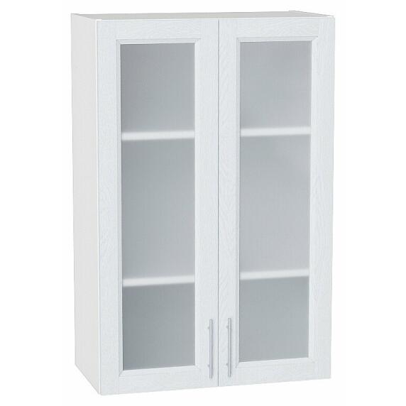 Шкаф верхний с 2-мя остекленными дверцами Сканди White Softwood/Белый 920*600*320
