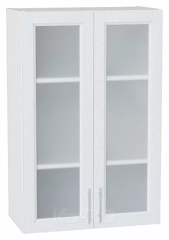 Шкаф верхний с 2-мя остекленными дверцами Сканди White Softwood/Белый 920*600*320