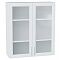 Шкаф верхний с 2-мя остекленными дверцами Сканди White Softwood/Белый 920*800*320 Шкаф верхний с 2-мя остекленными дверцами Сканди White Softwood/Белый 920*800*320