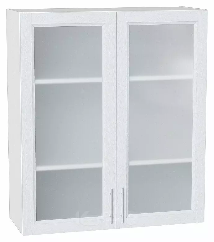 Шкаф верхний с 2-мя остекленными дверцами Сканди White Softwood/Белый 920*800*320