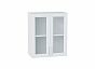 Шкаф верхний с 2-мя остекленными дверцами Сканди White Softwood/Белый 716*600*320