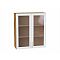 Шкаф верхний с 2-мя остекленными дверцами Сканди White Softwood Дуб Вотан 920*800*320 Шкаф верхний с 2-мя остекленными дверцами Сканди White Softwood Дуб Вотан 920*800*320