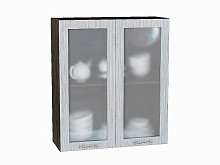 Шкаф верхний с 2-мя остекленными дверцами Валерия-М