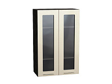 Шкаф верхний с 2-мя остекленными дверцами Валерия-М В 609 | 60 см