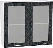 Шкаф верхний с 2-мя остекленными дверцами Валерия-М В 809 | 80 см