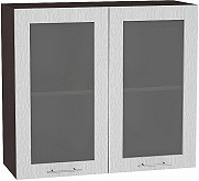 Шкаф верхний с 2-мя остекленными дверцами Валерия-М В 800 | 80 см