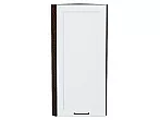 Шкаф верхний торцевой Барселона Белый Graphite 920*300*310