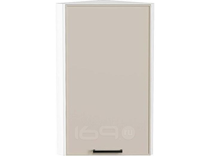 Шкаф верхний торцевой Эйр Cream Silk/Белый 716*300*306