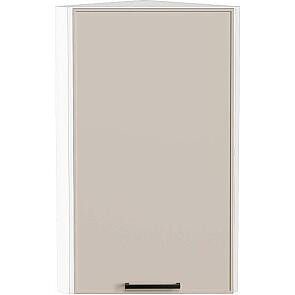 Шкаф верхний торцевой Эйр Cream Silk/Белый 716*300*306