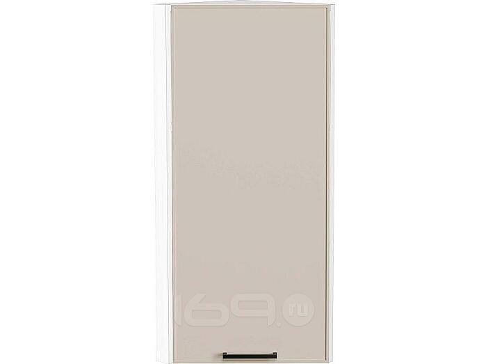 Шкаф верхний торцевой Эйр Cream Silk/Белый 920*300*306