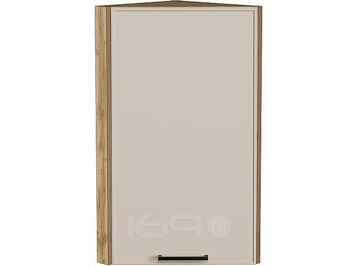 Шкаф верхний торцевой Эйр Cream Silk/Дуб Вотан 716*300*306