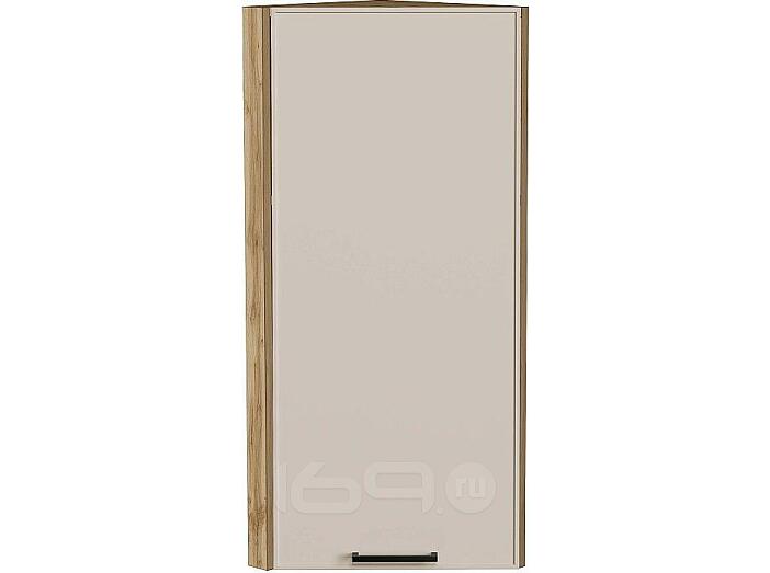Шкаф верхний торцевой Эйр Cream Silk/Дуб Вотан 920*300*306