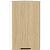 Шкаф верхний торцевой Эйр Real Oak/Белый 716*300*306