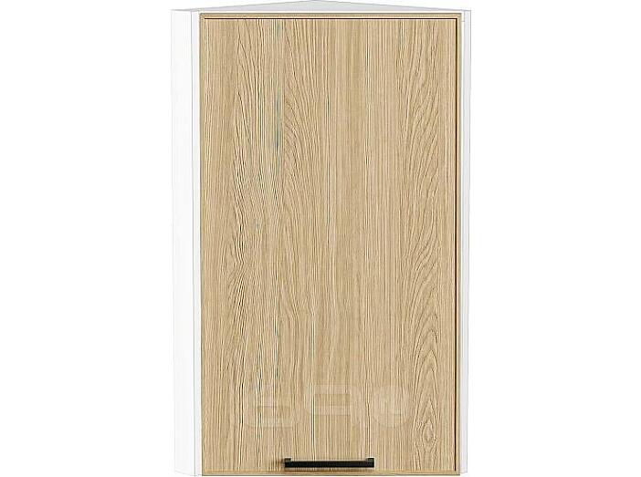 Шкаф верхний торцевой Эйр Real Oak/Белый 716*300*306