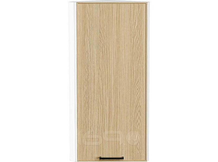 Шкаф верхний торцевой Эйр Real Oak/Белый 920*300*306